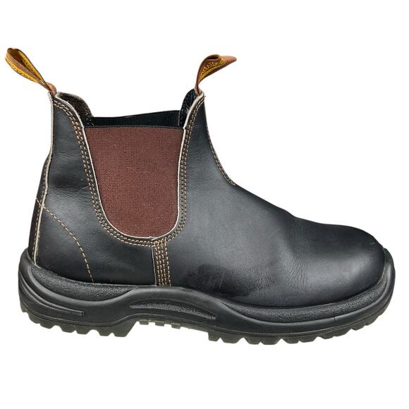Blundstone Men’s 140 Stout Brown Safety Toe Chelsea Boot Size 8.5 US 9.5 - Picture 1 of 10